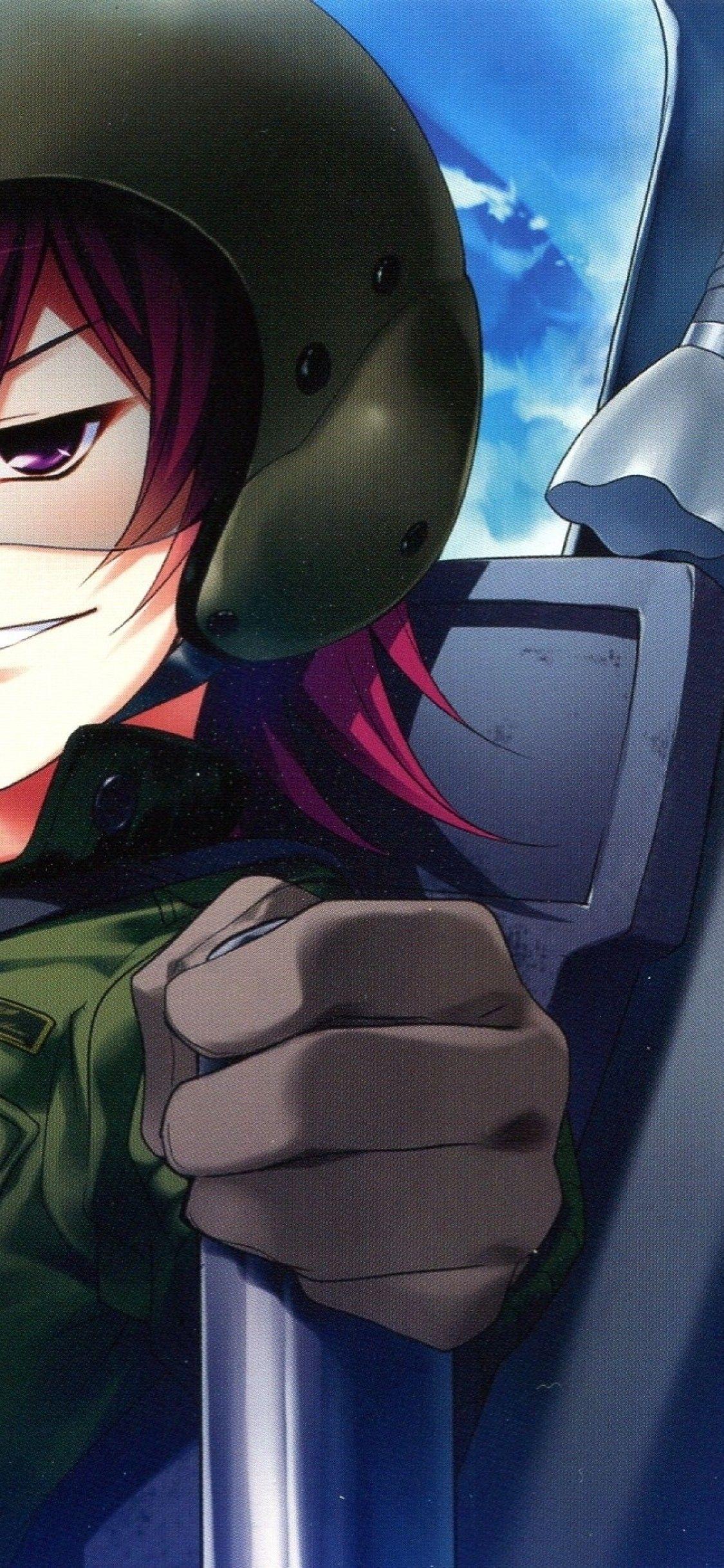 1125x2436 Download 1125x2436 Grisaia No Kajitsu, Suou Amane, Kazami Yuuji, Plane, Smirk Wallpaper for iPhone 11 Pro & X