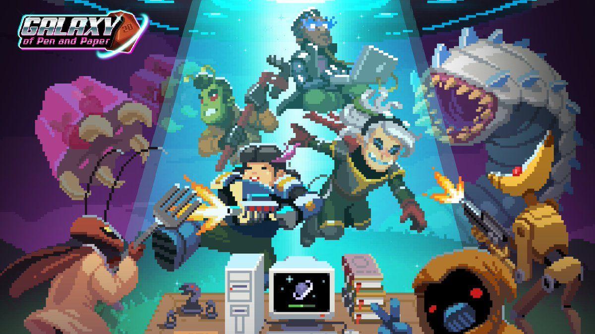 1200x675 Behold Studios!!!! Galaxy of Pen & Paper, July 27th on Steam and Mobile! #indiegame #rpg #turnbased #pixelart #wallpaper