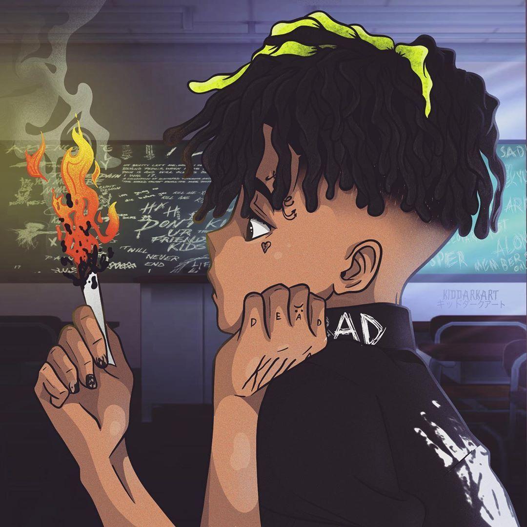 1080x1080 Anime XXXTentacion Covers Wallpaper