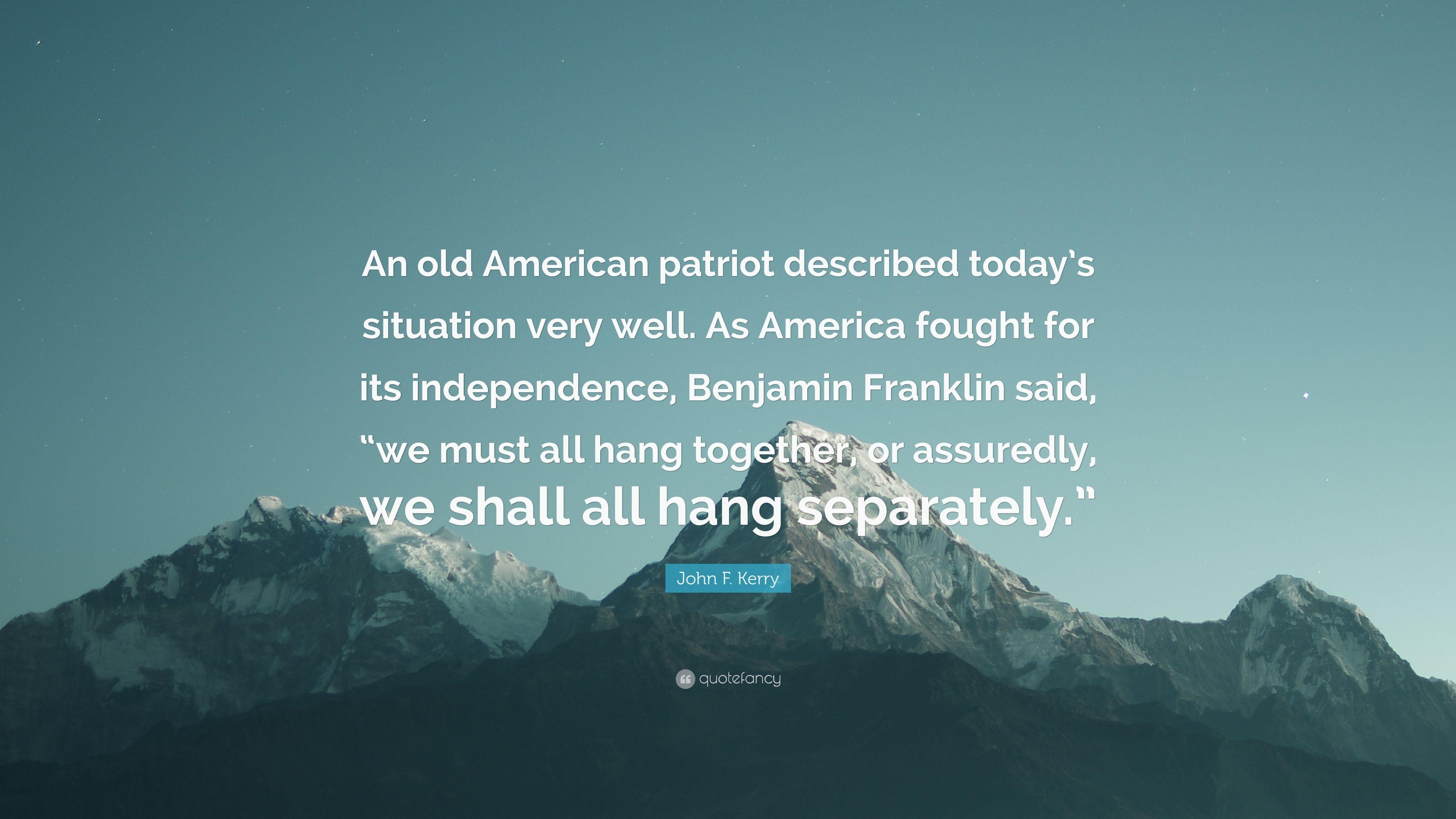 3840x2160 John F. Kerry Trích dẫn: “Một người Mỹ yêu nước cũ được mô tả ngày nay