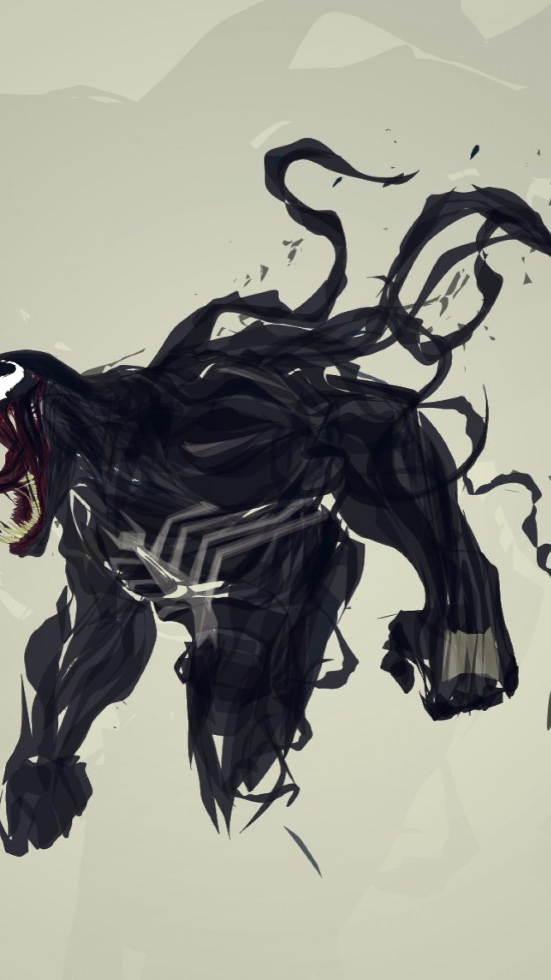 1080x1920 Venom Spider Man Digital Art Artwork Marvel Comics Wallpaper