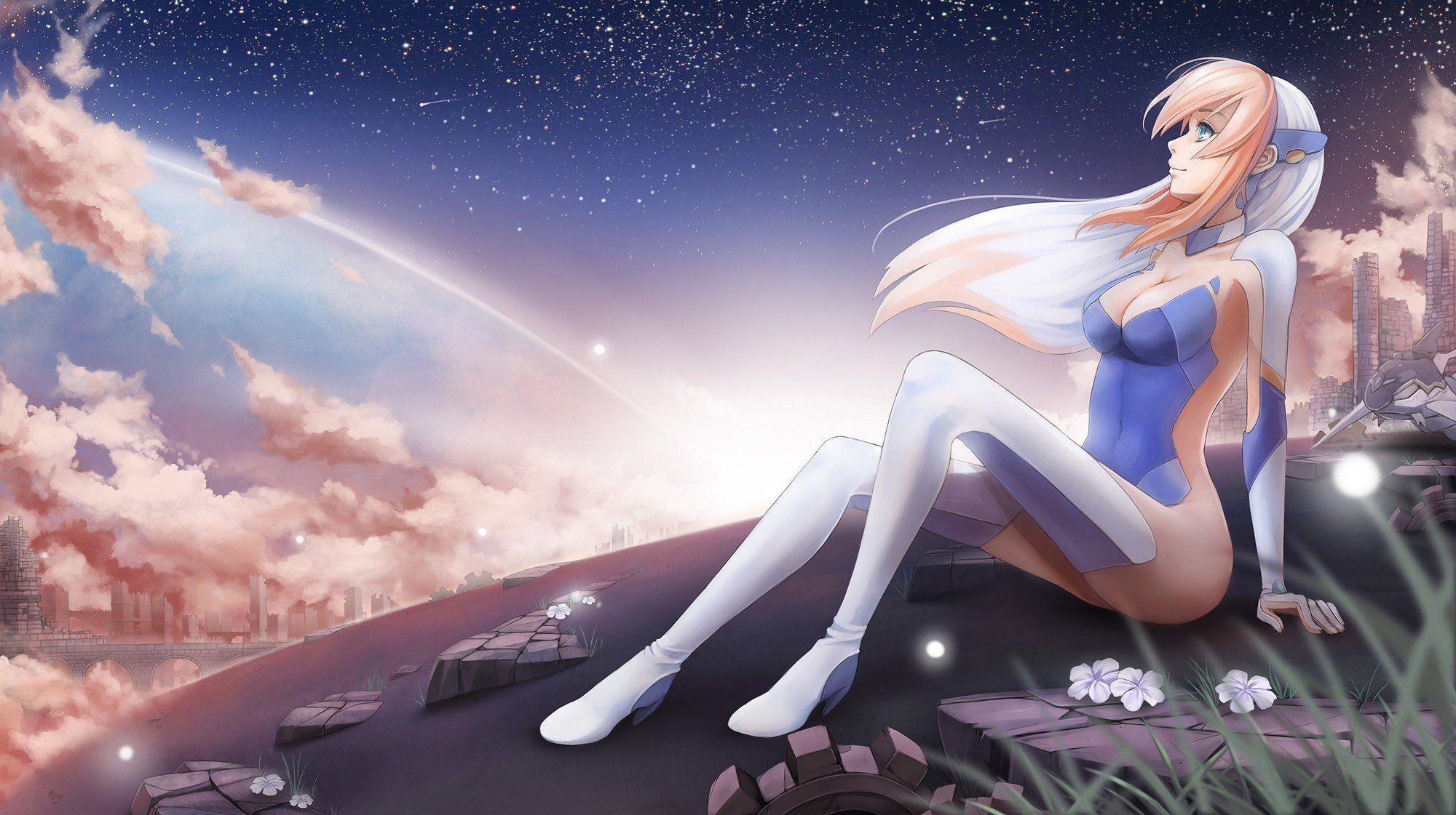 2000x1121 anime girls, Artwork, Birdy Cephon Altera Wallpaper HD / Desktop and Mobile Background