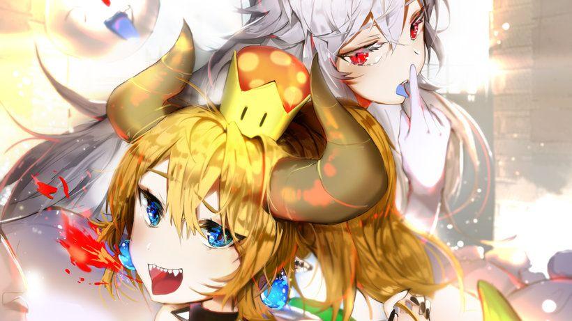 820x461 Bowsette and Princess King Boo 4K