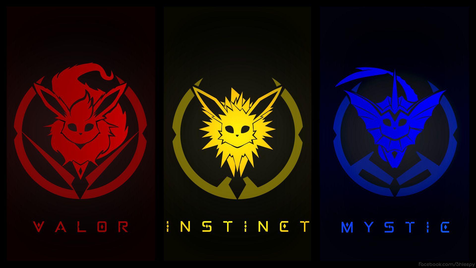 1920x1080 Eevee Instinct Valor Mystic HD Wallpaper
