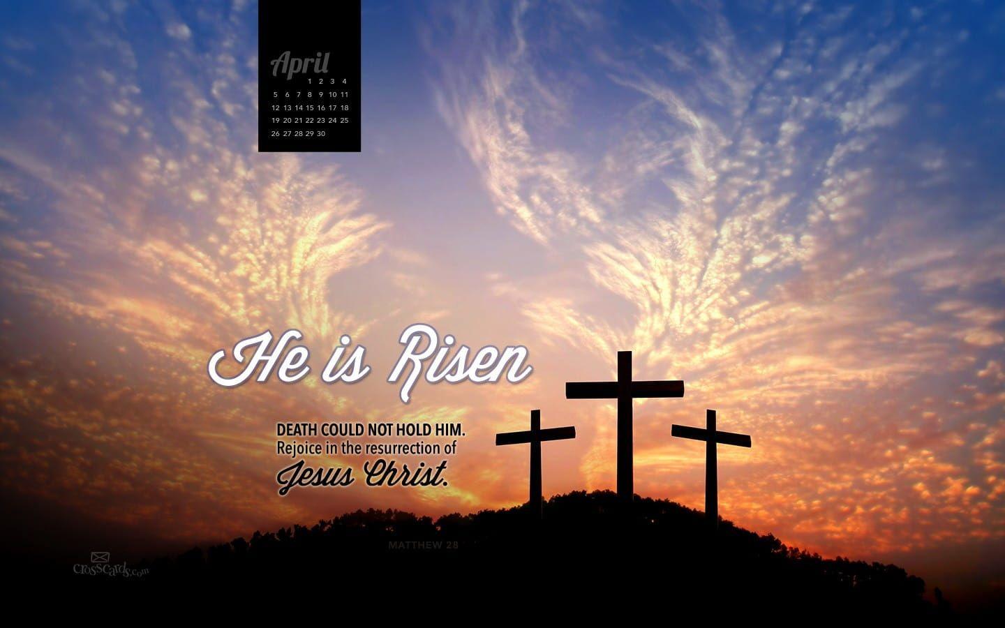 1440x900 Risen Easter Sunday