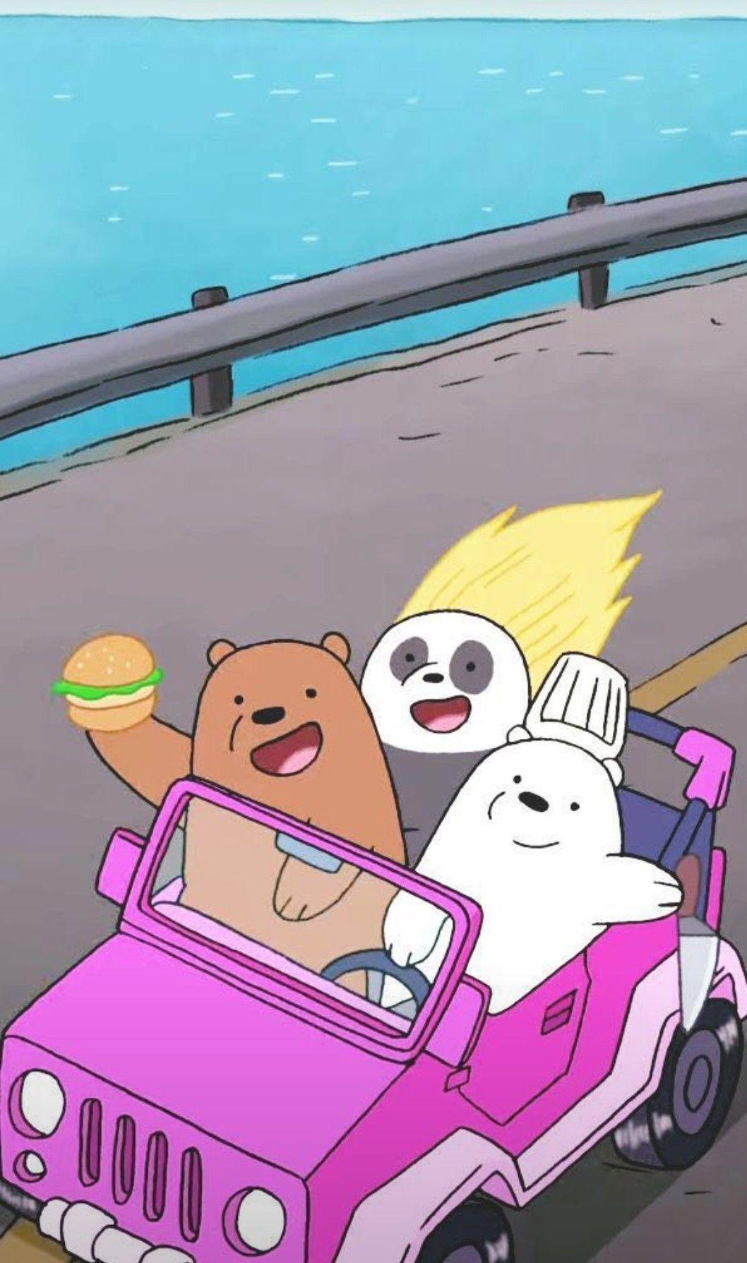 1058x1789 The three bears. Bear wallpaper, We bare bears, Bare bears