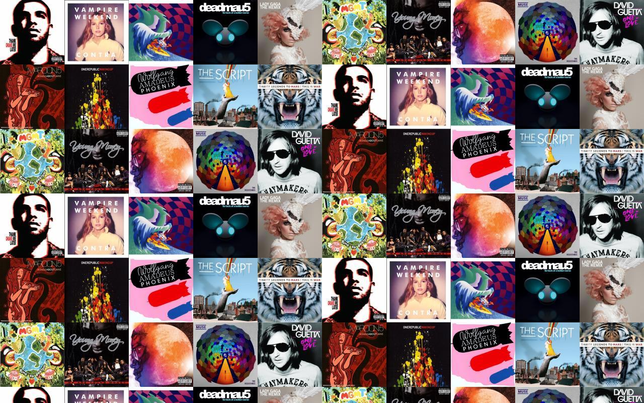1280x800 Drake Thank Me Later Vampire Weekend Contra MGMT Wallpaper « Tiled Desktop Wallpaper