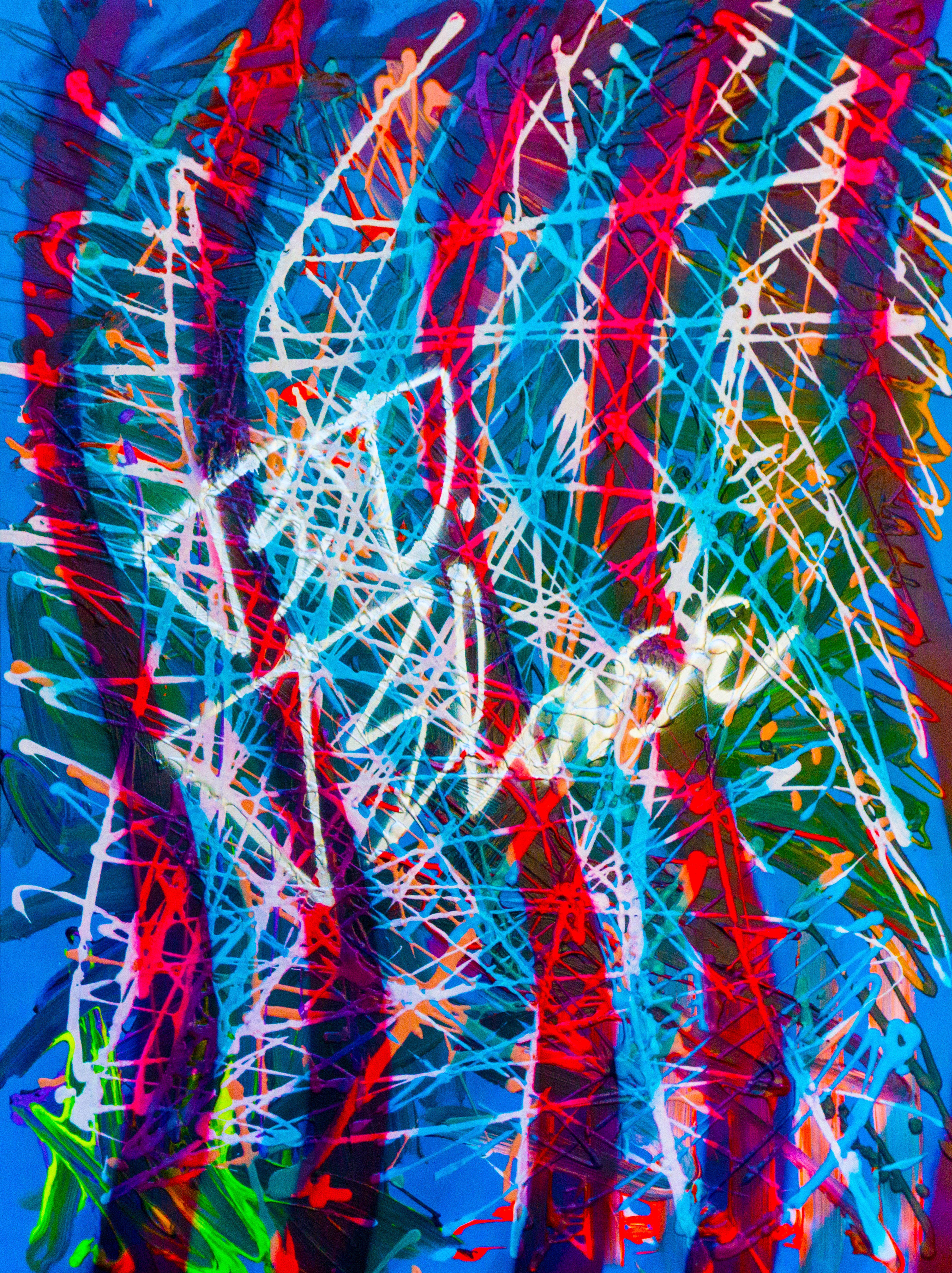 5500x7353 Electric Feel, City Club process painting inspired by MGMT and The Growlers. Pop art wallpaper, Art, Art prints