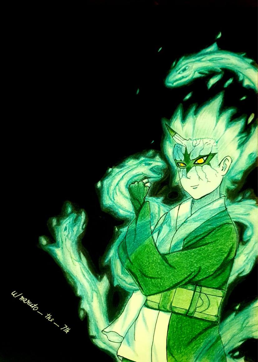 827x1160 Here's mitsuki sage mode, I finished today