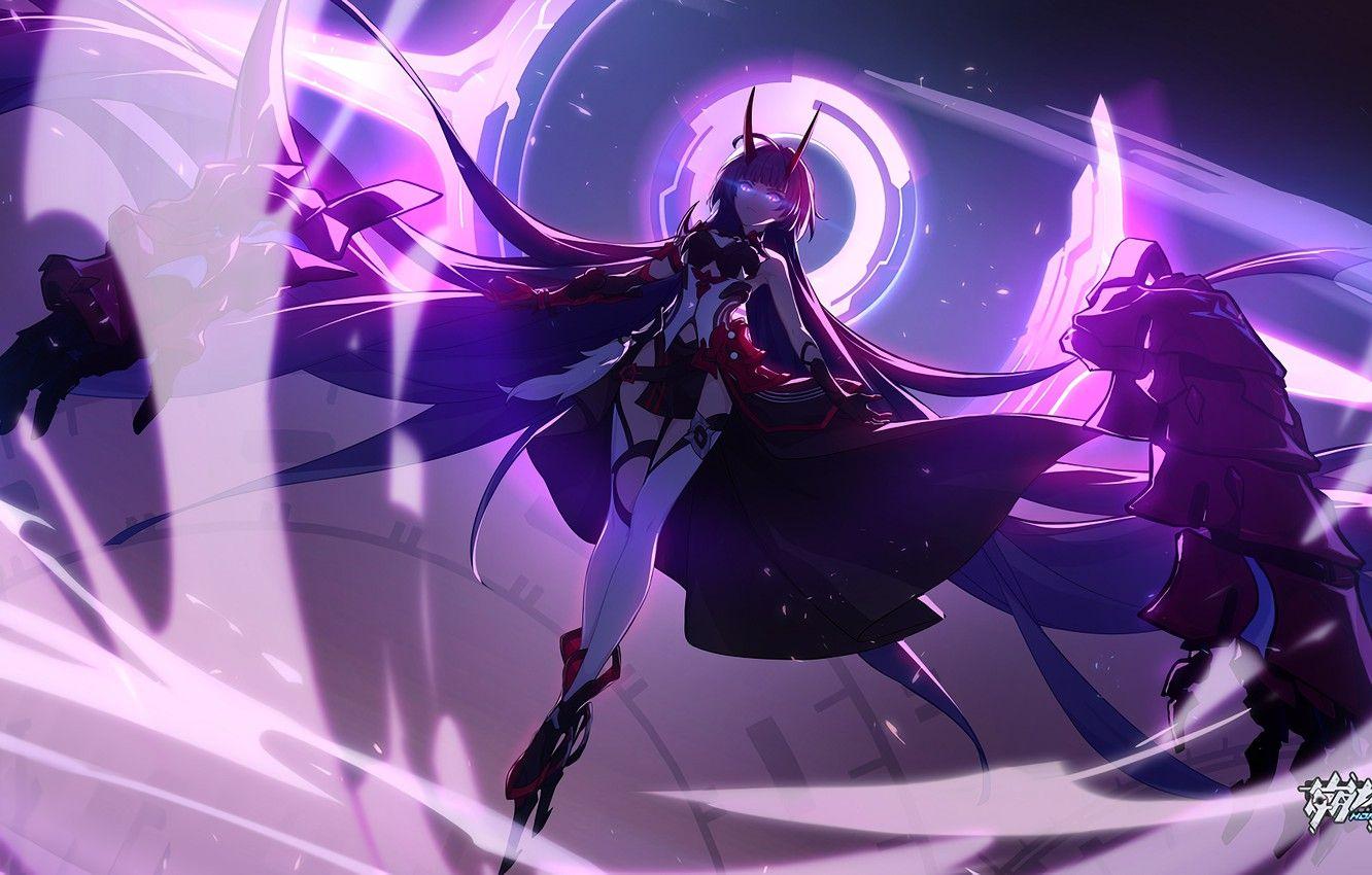 1332x850 Wallpaper girl, the demon, fantasy, Honkai Impact 3rd, Raiden Mei image for desktop, section сёнэн