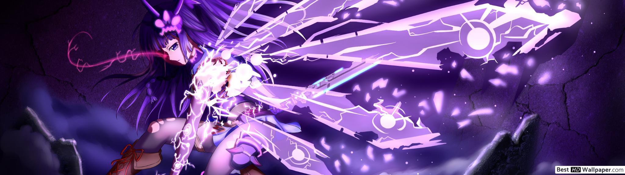 2048x576 Judgement of Lightning Mei HD wallpaper download
