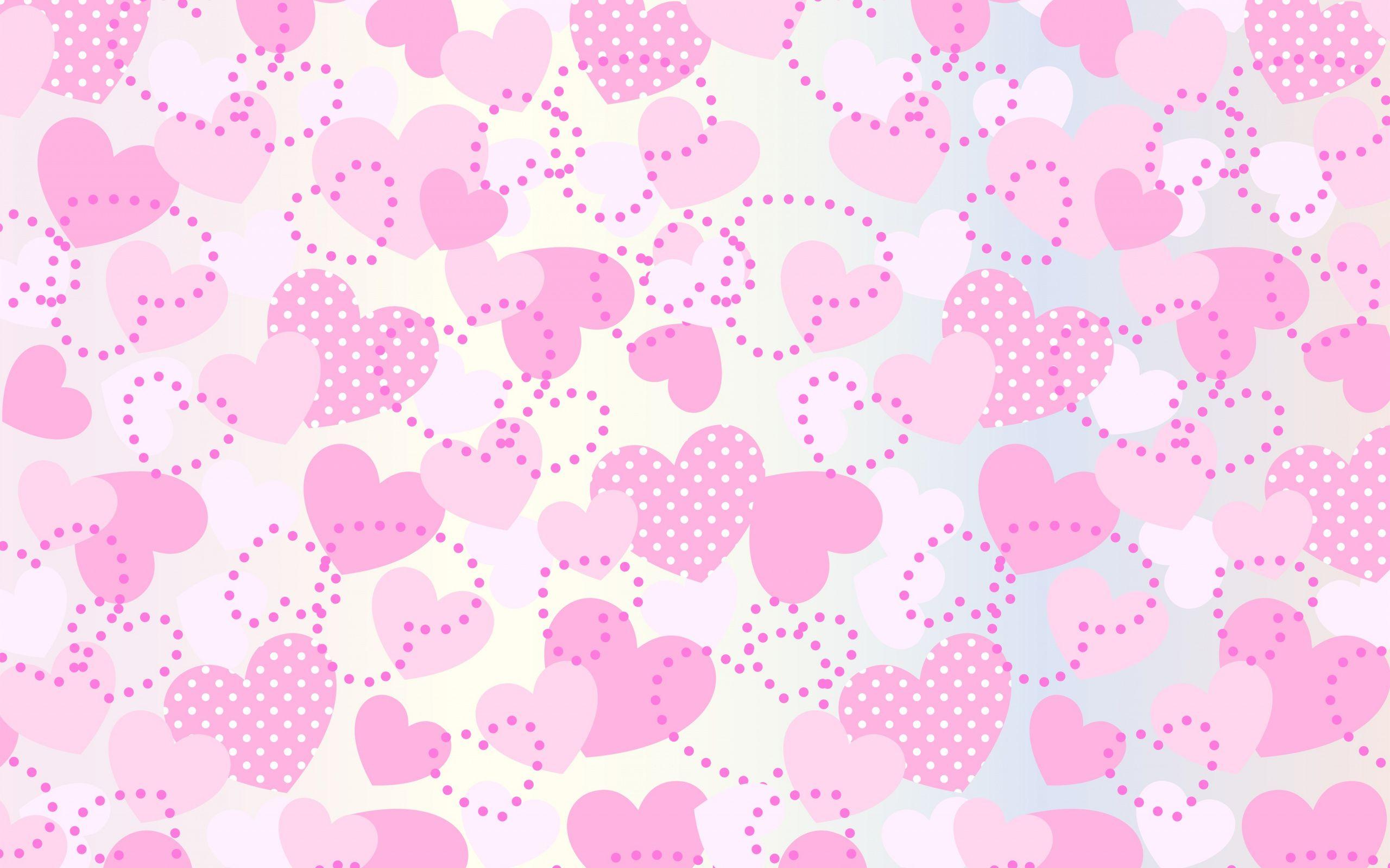 2560x1600 Download Pink, girly, hearts, abstract wallpaper, 2560x Dual Wide, Widescreen 16: Widescreen