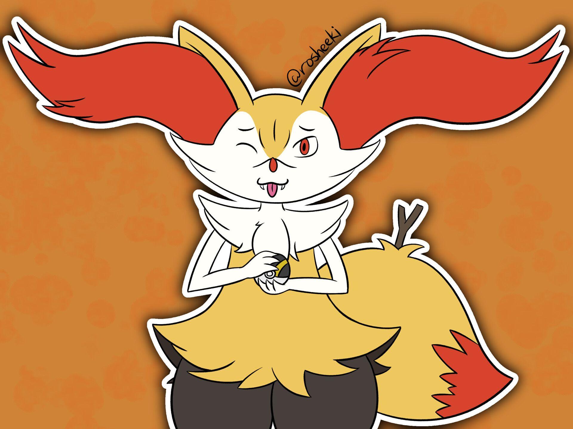 1920x1440 Braixen, Rosheeki