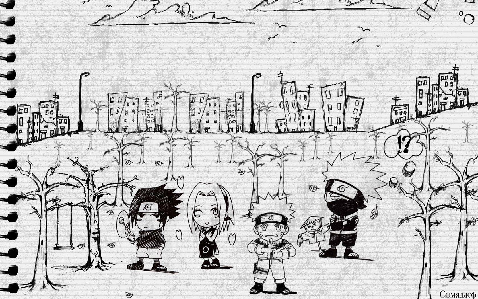1680x1050 Download Wallpaper, Download haruno sakura uchiha sasuke chibi naruto shippuden drawings naruto uzumaki kakashi hatake 1680x1 Wallpaper –Free Wallpaper Download