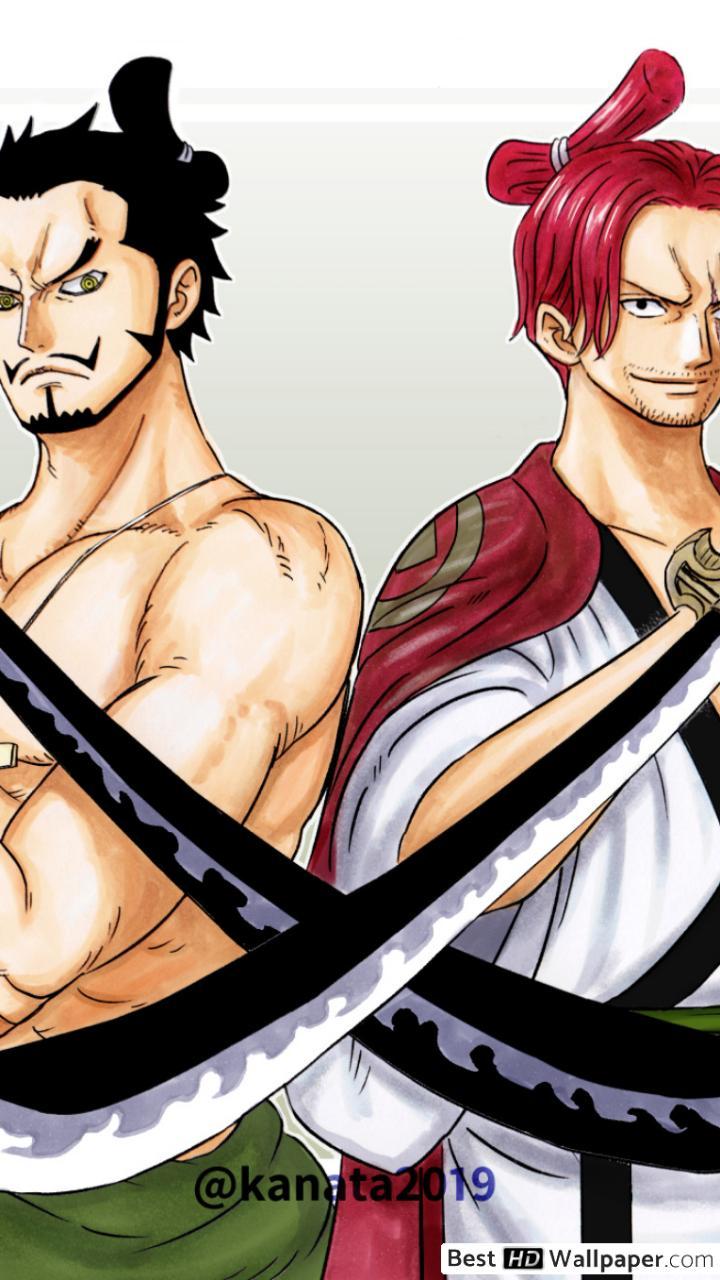 720x1280 One Piece Mihawk & Shanks HD wallpaper download