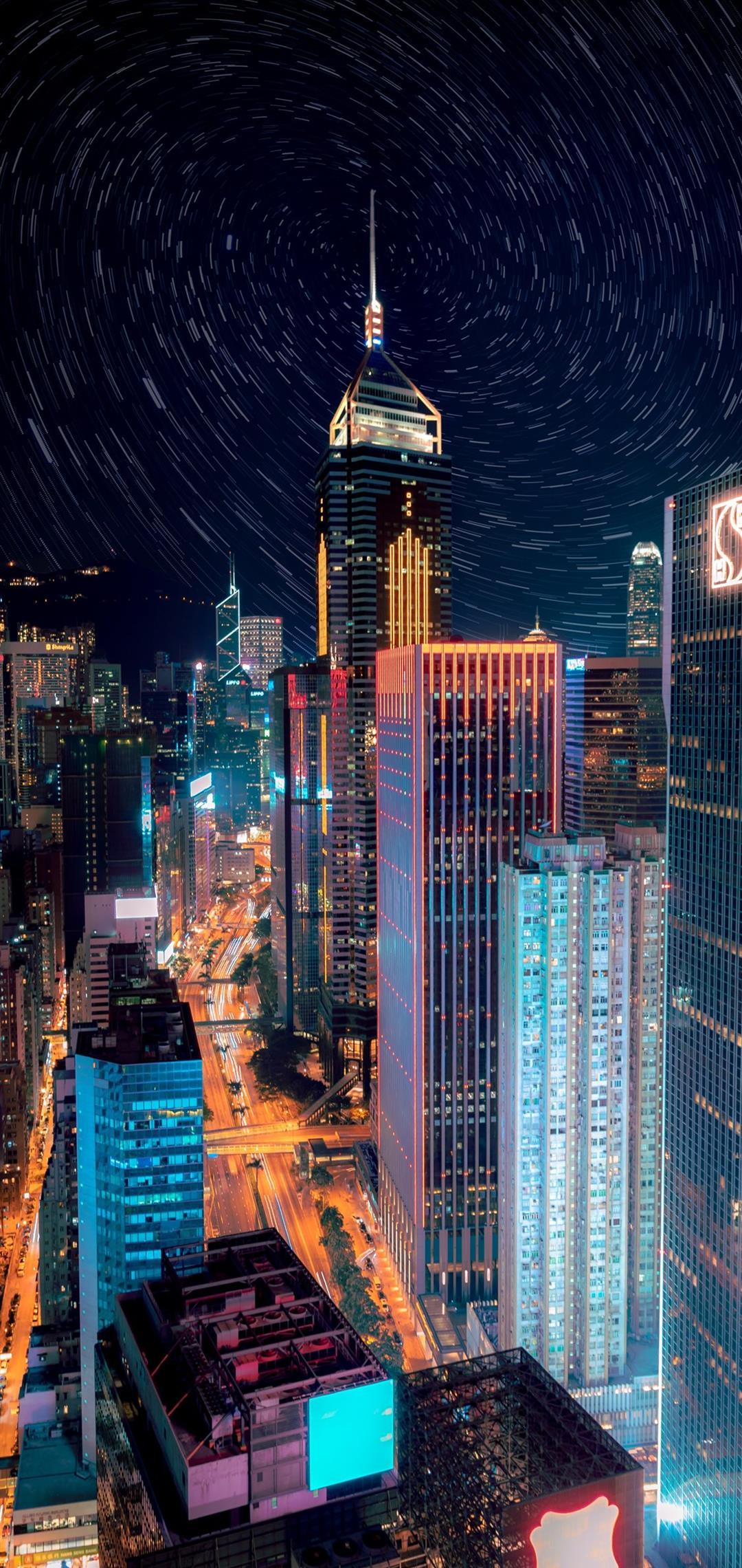 1080x2280 New York City during nighttime 9x pro Wallpaper Download