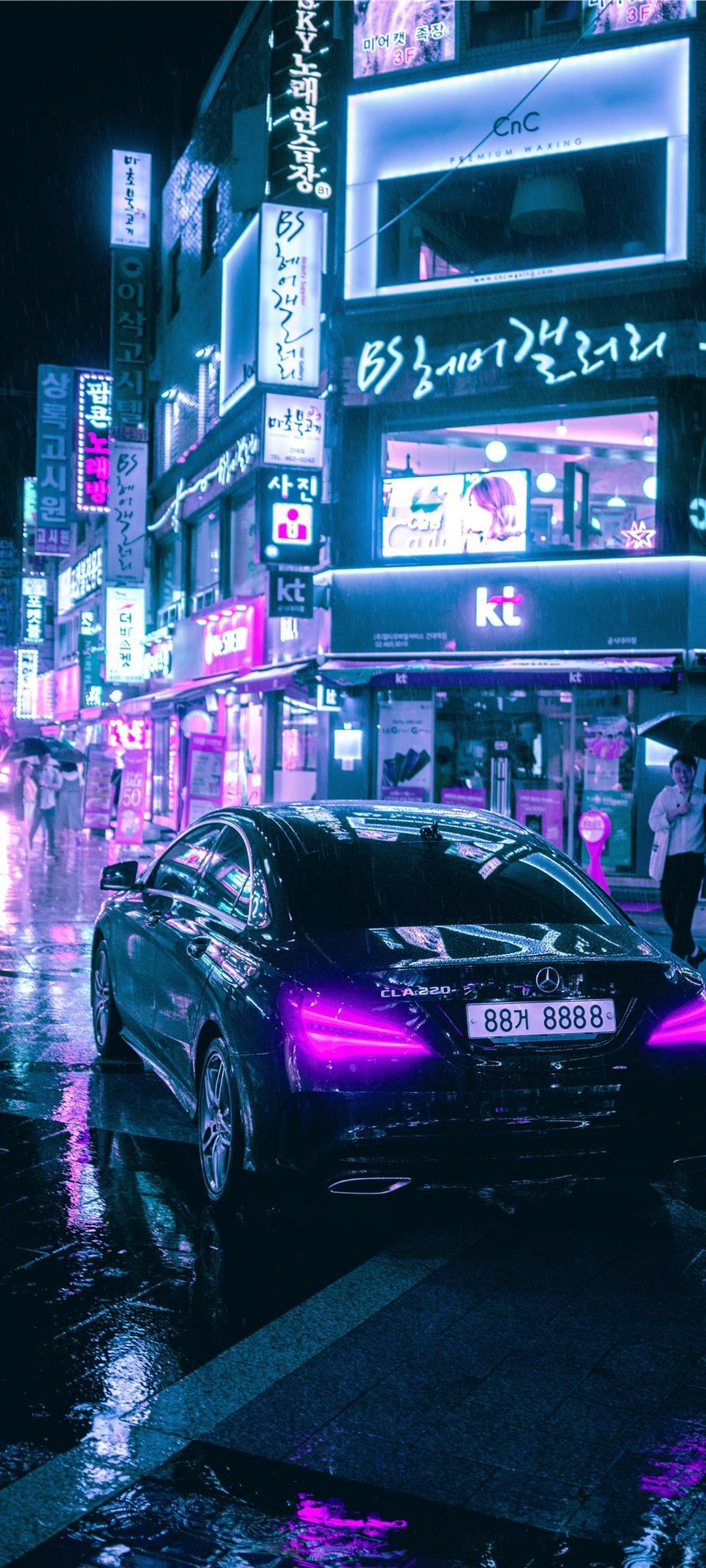 1080x2400 Cyberpunk Seoul 9x pro Wallpaper Download