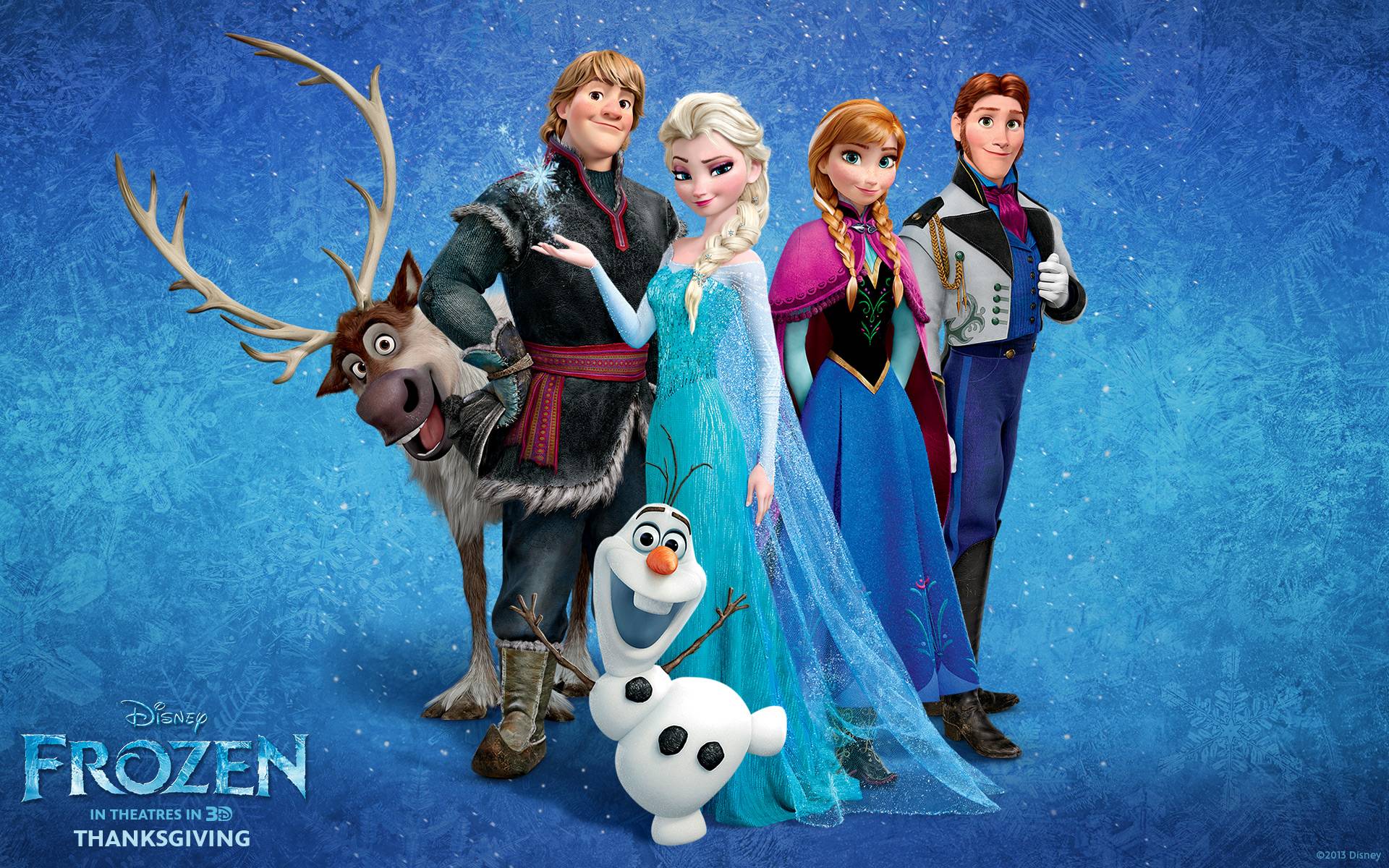1920x1200 Cast of Disney's Frozen Desktop Wallpaper