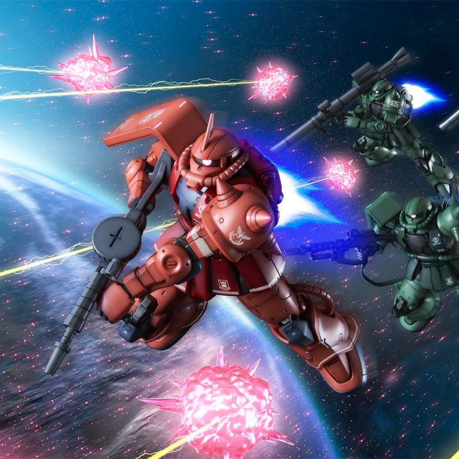 900x900 New image HG Zaku II Red Comet Ver