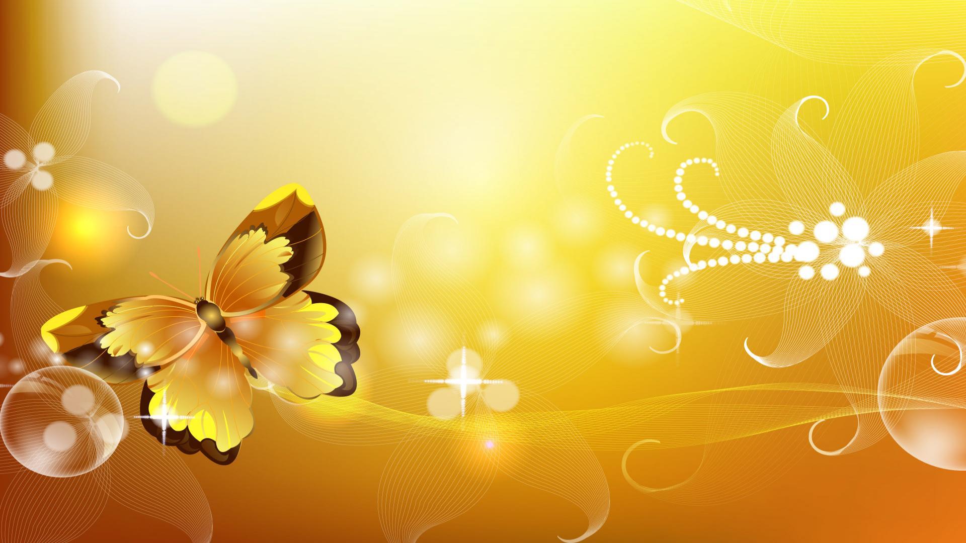 1920x1080 Yellow Desktop Background