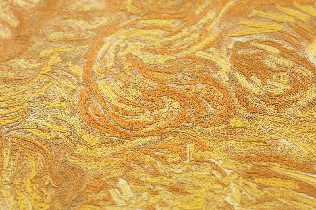 1100x732 Wallpaper VanGogh Wheatfield golden yellow