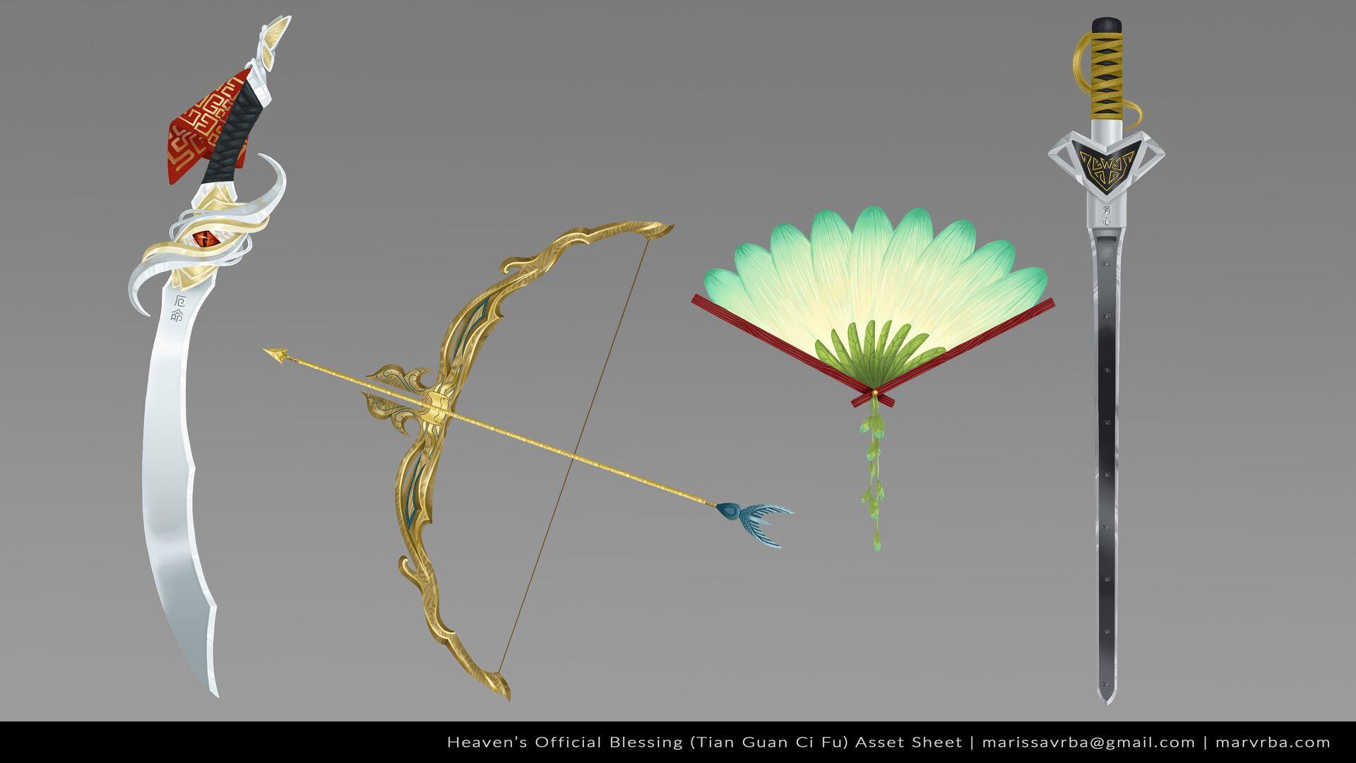 1920x1080 Heaven's Official Blessing Asset Sheet, Marissa Vrba