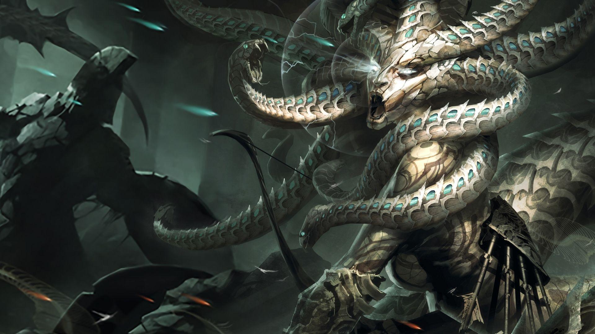 1920x1080 Medusa Wallpaper