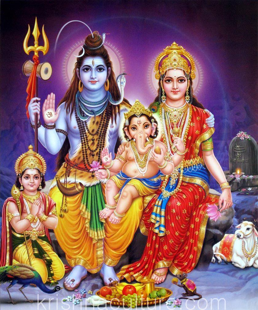 840x1008 Lord Shiva Family HD Mobile Wallpaper