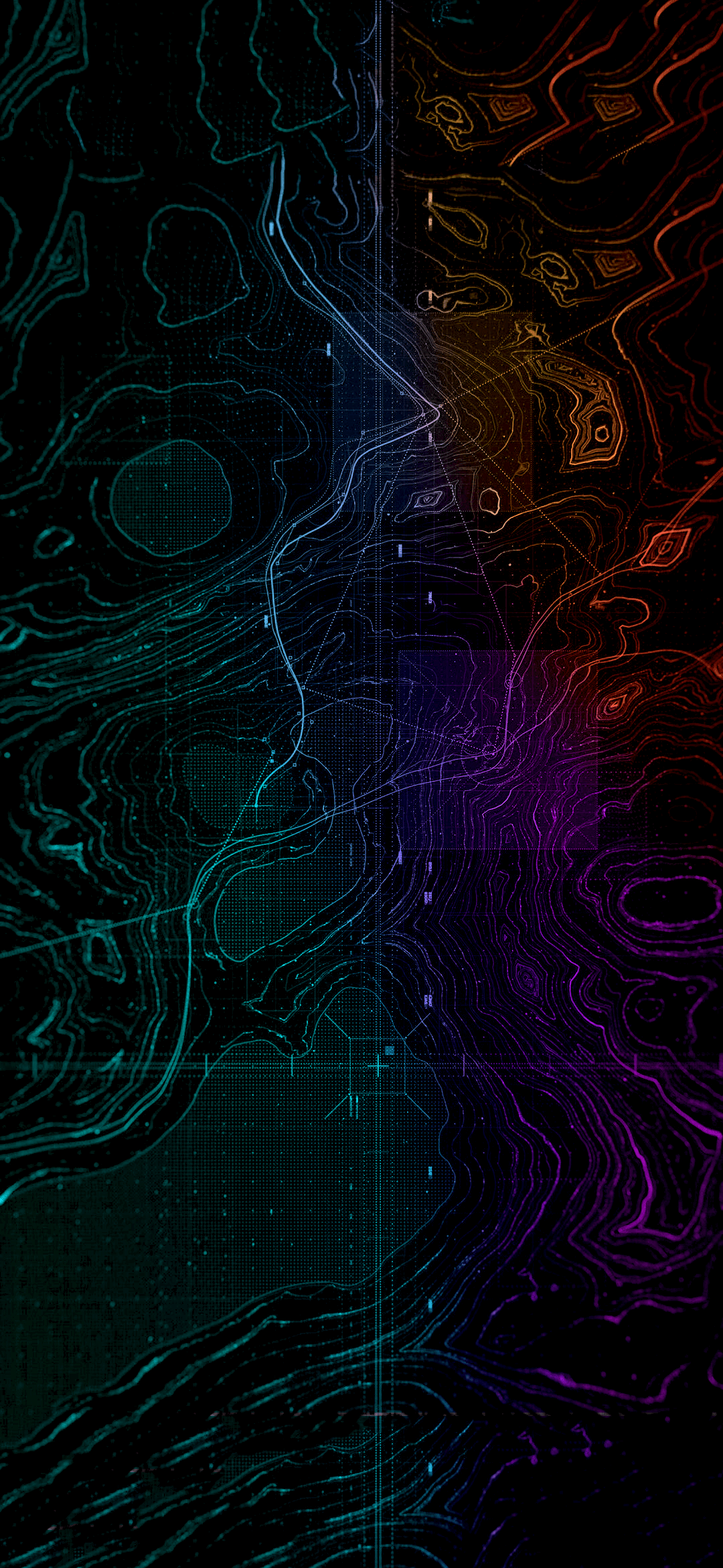 1080x2340 topographic wallpaper [1080x2340]: Amoledbackground