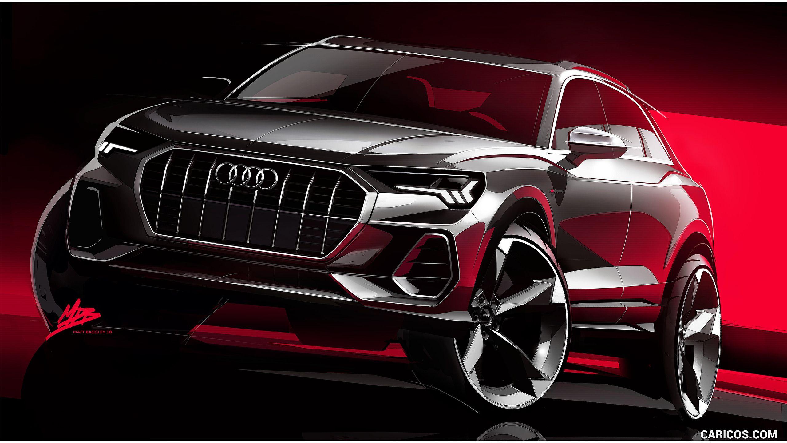 2560x1440 Audi Q3 Sketch. HD Wallpaper