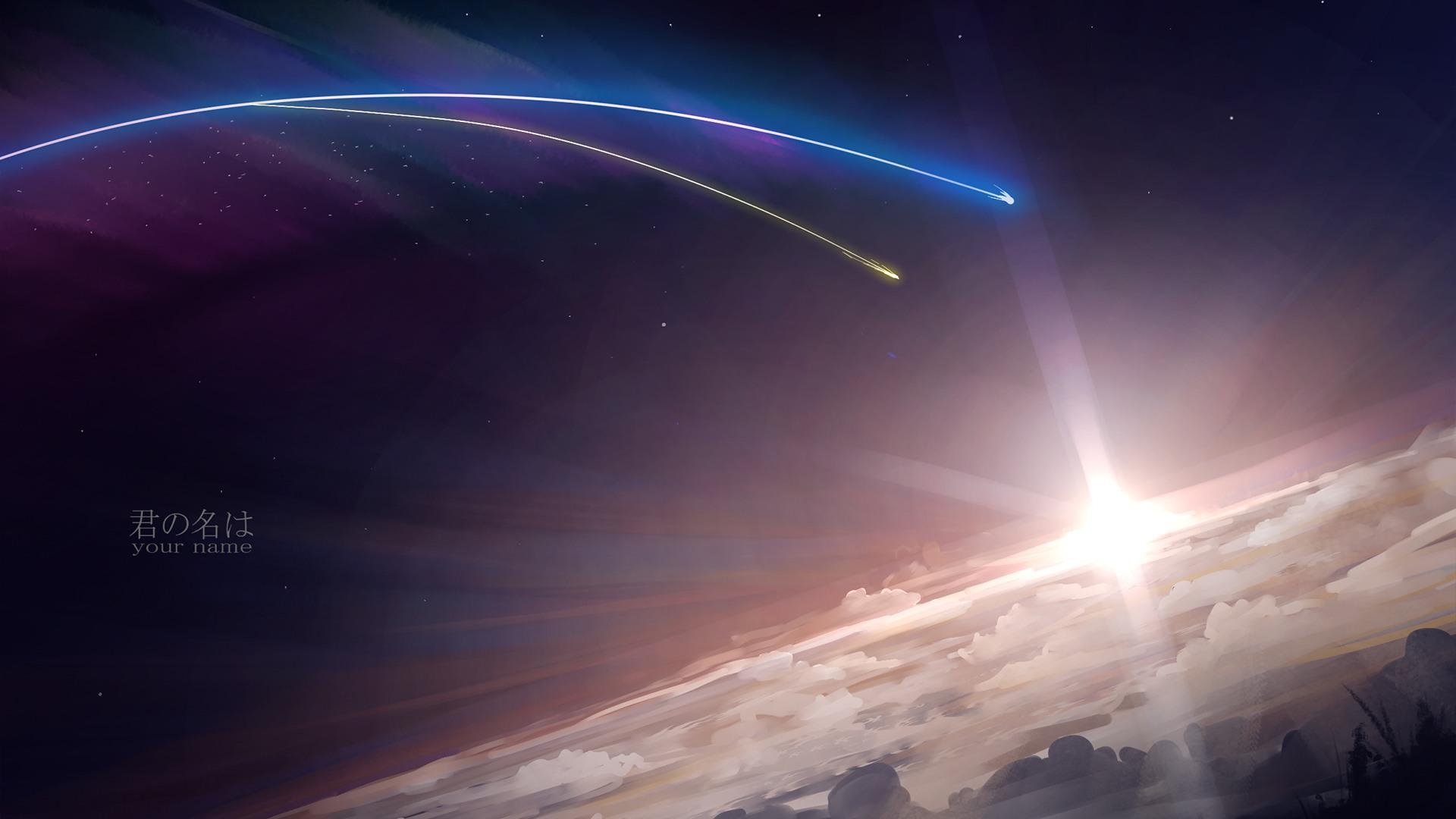 1920x1080 Your Name. Anime Sunrise Scenery Com. Wallpaper