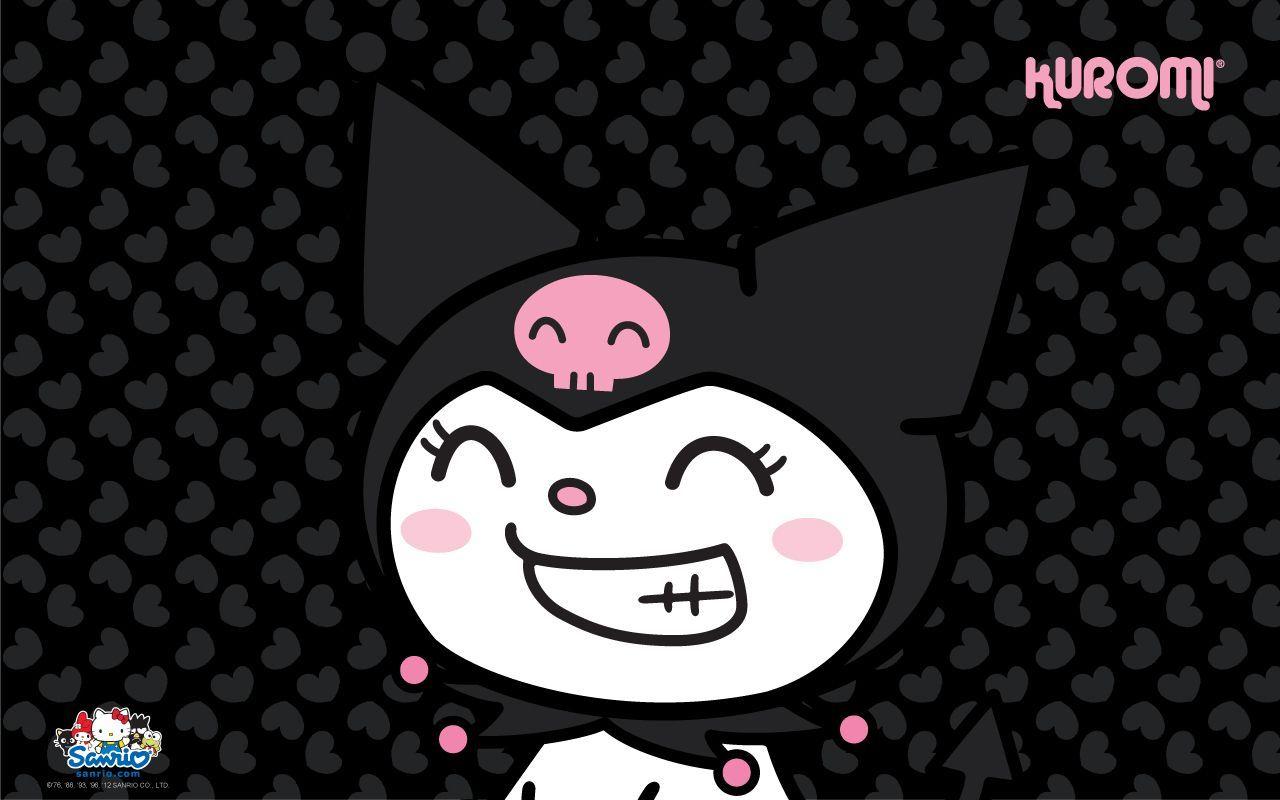 Download Kuromi the mischievous yet adorable character from Sanrio posing  playfully on a vibrant background Wallpaper  Wallpaperscom