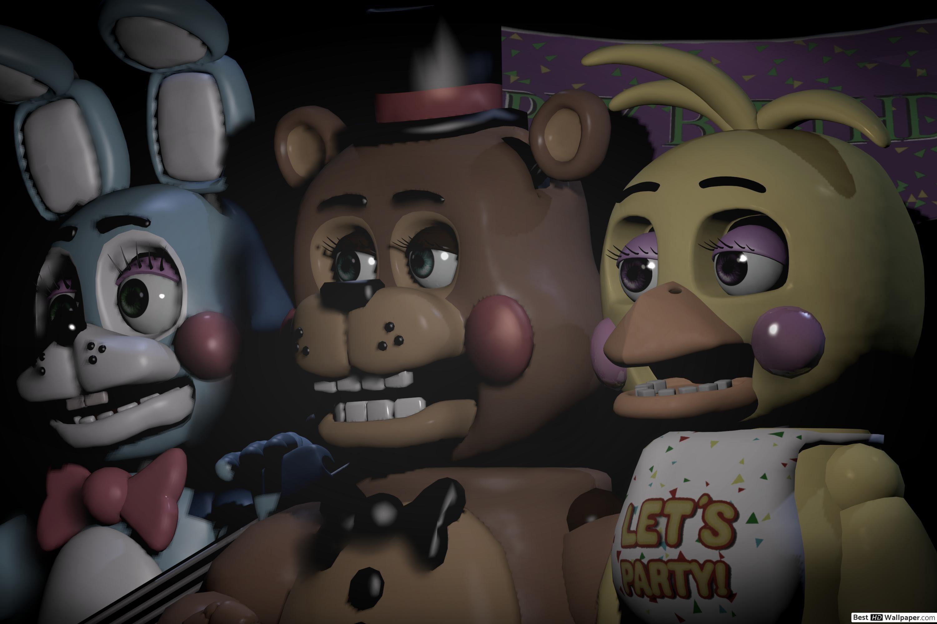 3000x2000 Toy Bonnie, Freddy, Chica of Five Nights at Freddy's Sister Location HD wallpaper download