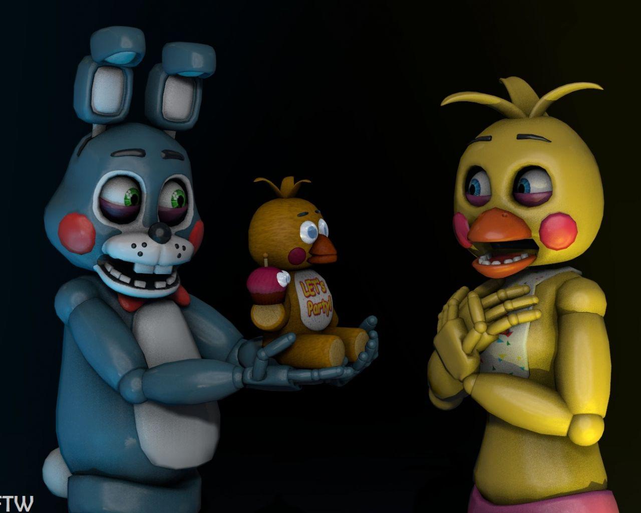 1280x1024 Free download Toy Bonnie and Toy Chica by OfficerSchmidtFTW [1920x1080] for your Desktop, Mobile & Tablet. Explore Toy Bonnie Wallpaper. Bonnie Wallpaper FNAF, Old Bonnie Wallpaper, FNAF Toy Bonnie Wallpaper