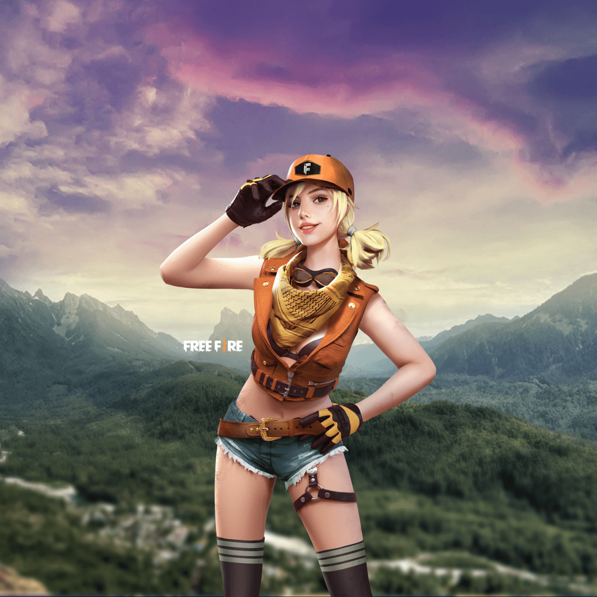 1200x1200 Free Fire Girl Wallpaper