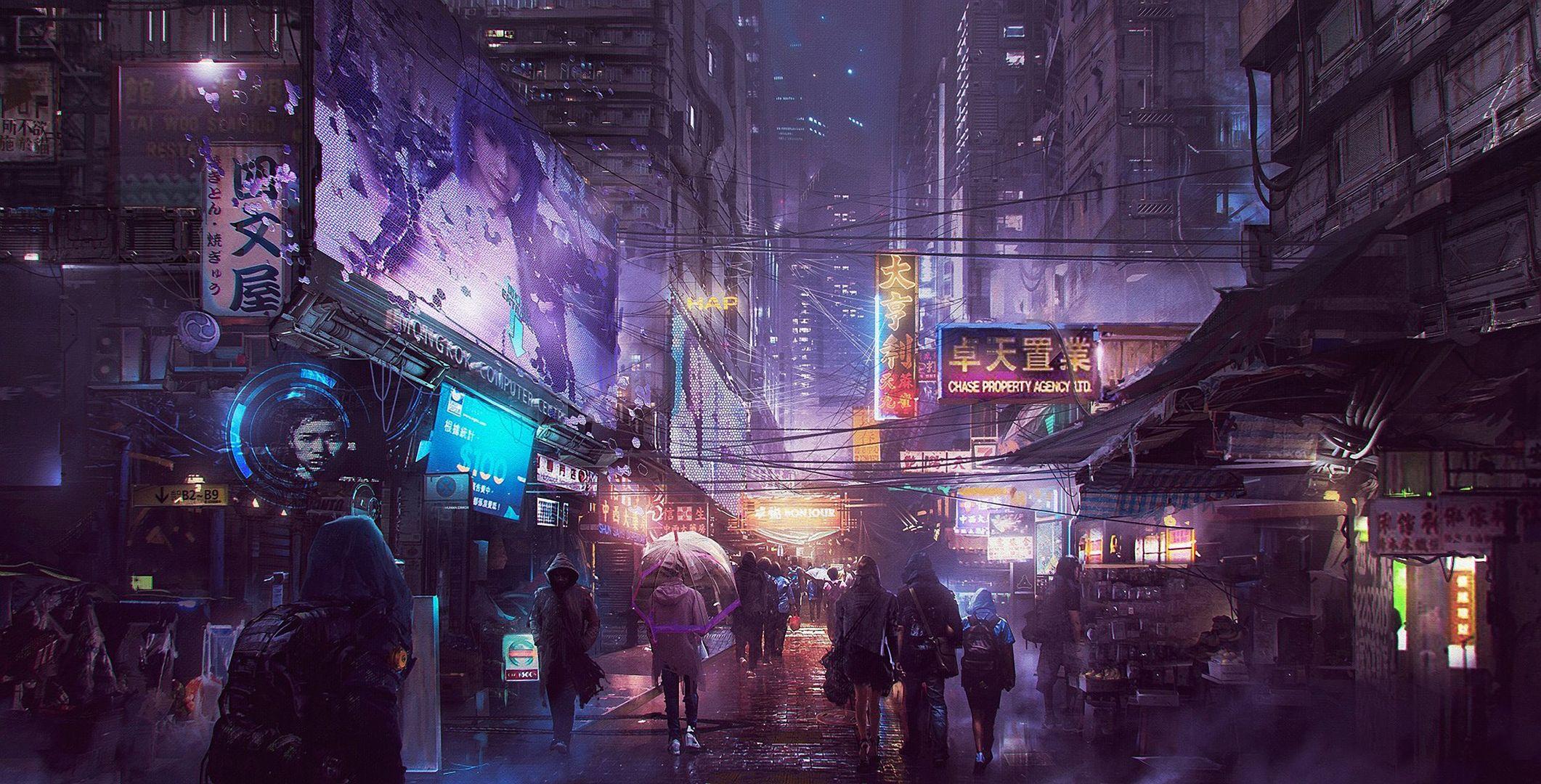 2122x1080 Cyberpunk HD Wallpaper