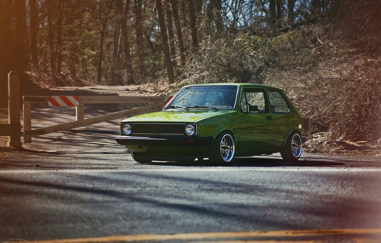 1332x850 Wallpaper green, green, volkswagen, Golf, golf, gti, mk1 image for desktop, section volkswagen