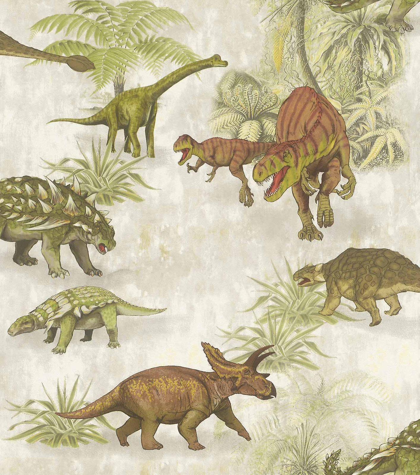 1414x1600 Rasch Dino Dinosaur Wallpaper Jurassic Kids Bedroom Boys Girls Green Beige T Rex