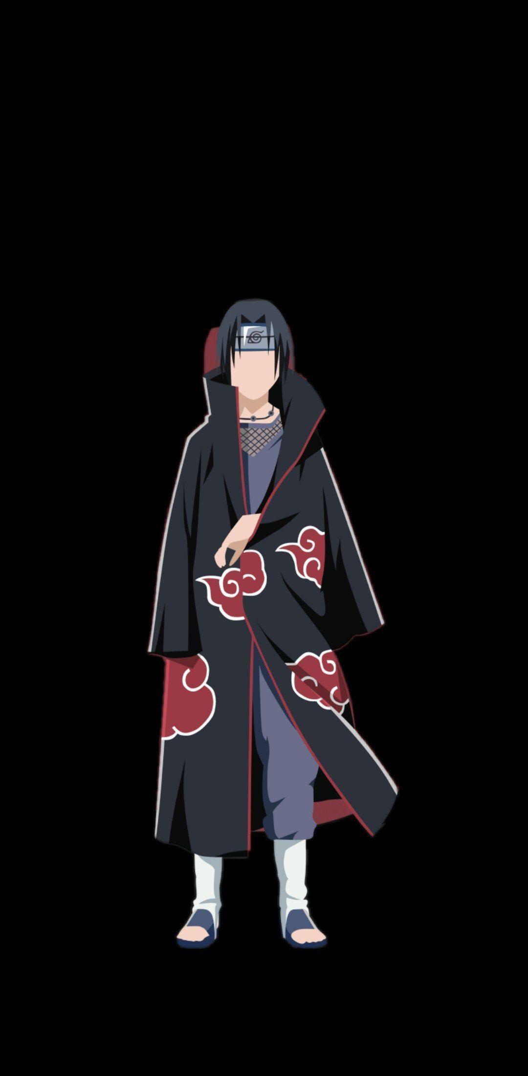 1080x2201 Itachi Minimalist Wallpaper