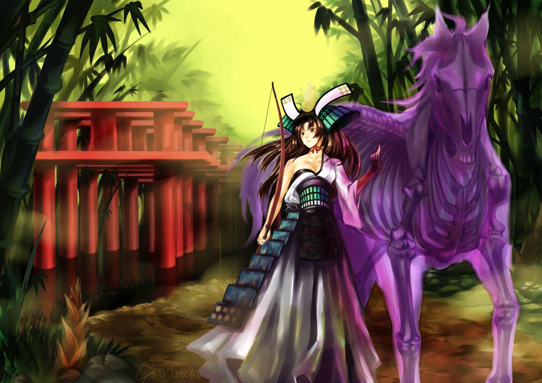 1754x1240 video games horses torii oboro muramasa torahime girls with horses 1754x1240 wallpaper