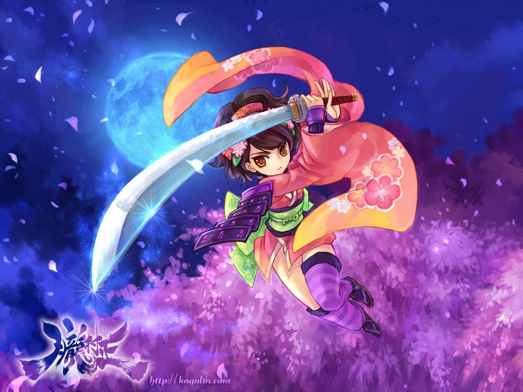 1024x768 Momohime Muramasa Anime Image Board