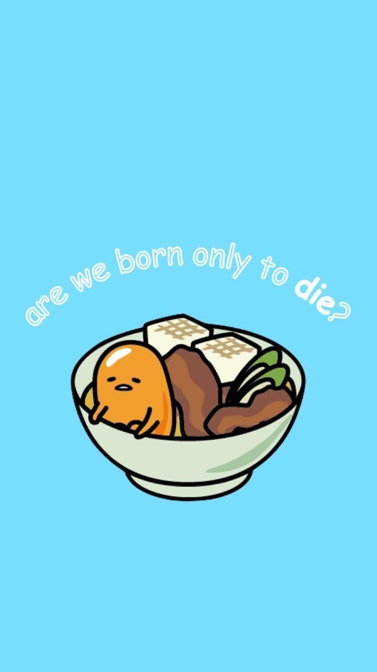750x1334 Gudetama Wallpaper Blue