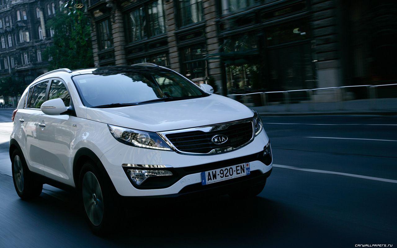 1280x800 Kia Sportage 2014 White wallpaperx800