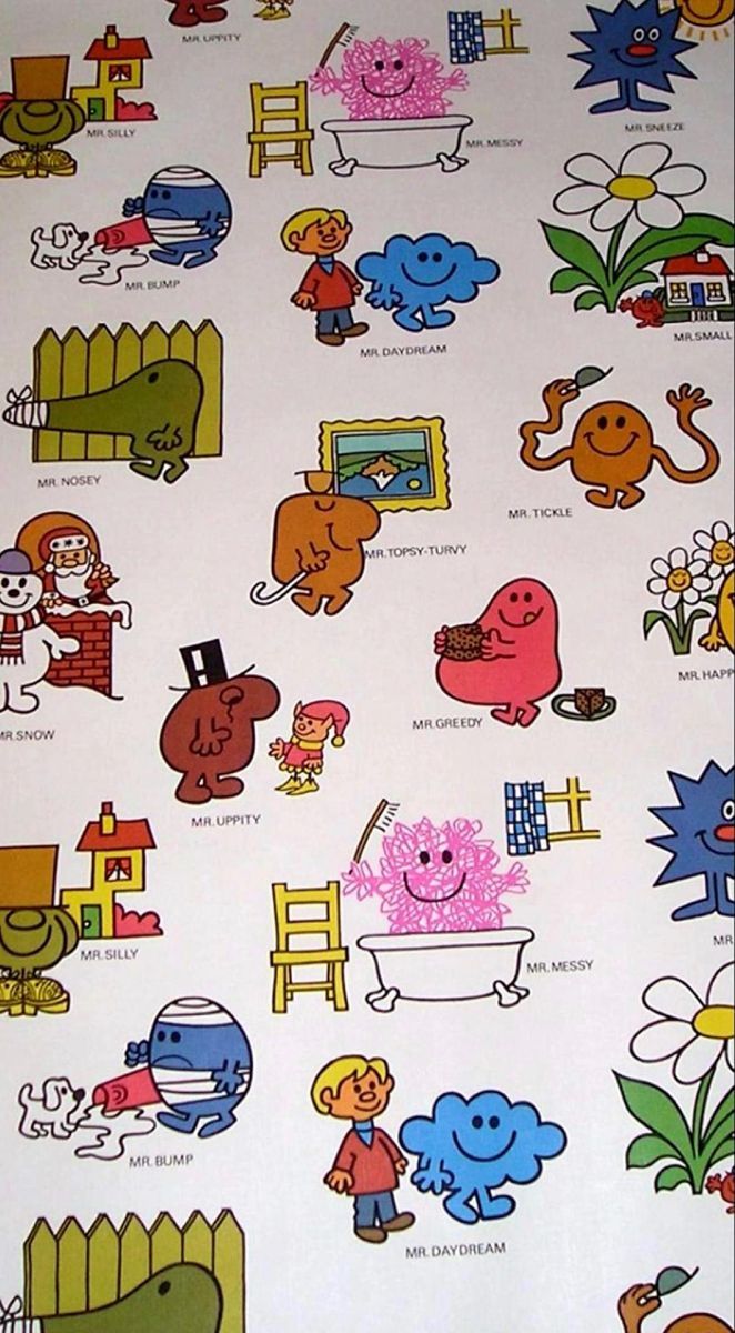 662x1200 Mr Men Wallpaper