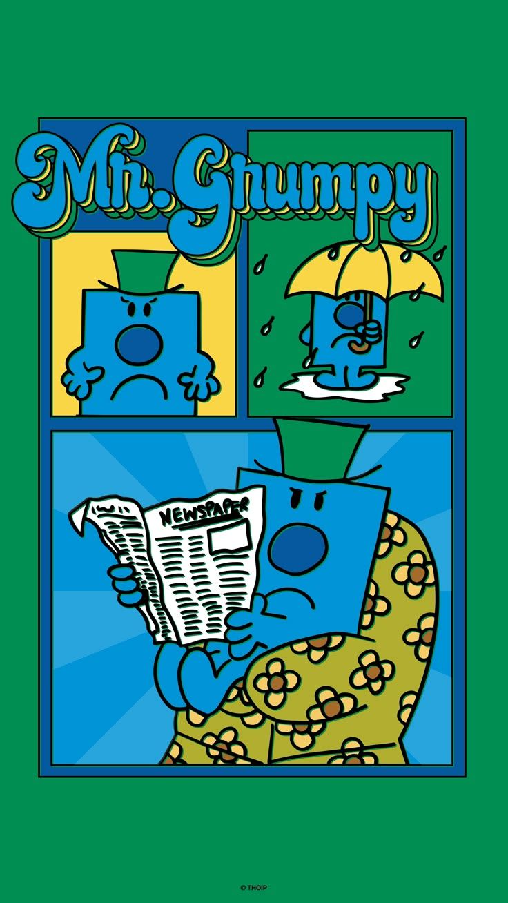 736x1308 Mr. Men Little Miss Mr. Grumpy Mobile background Wallpaper