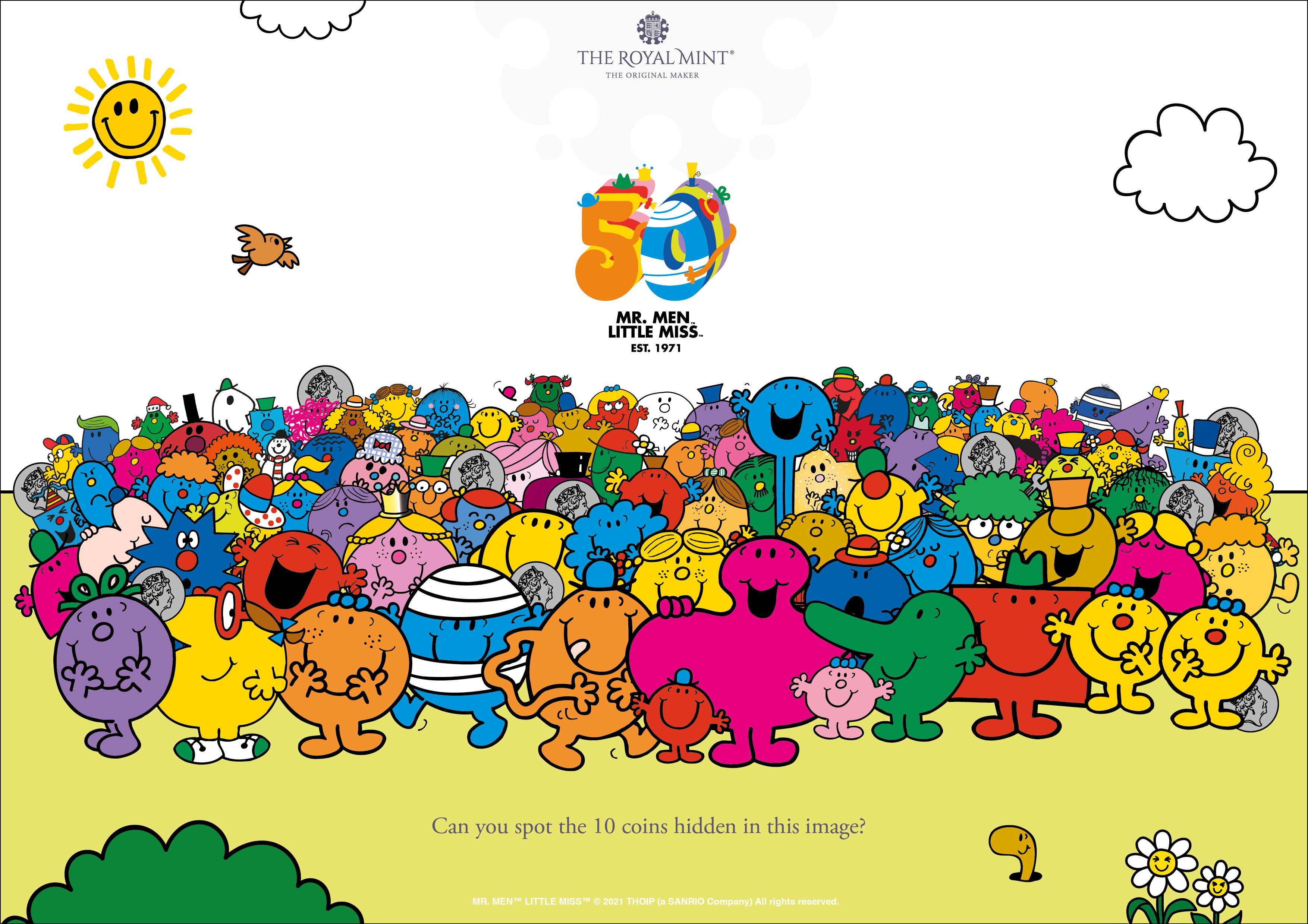 3508x2480 Mr Men and Little Miss Activites. The Royal Mint