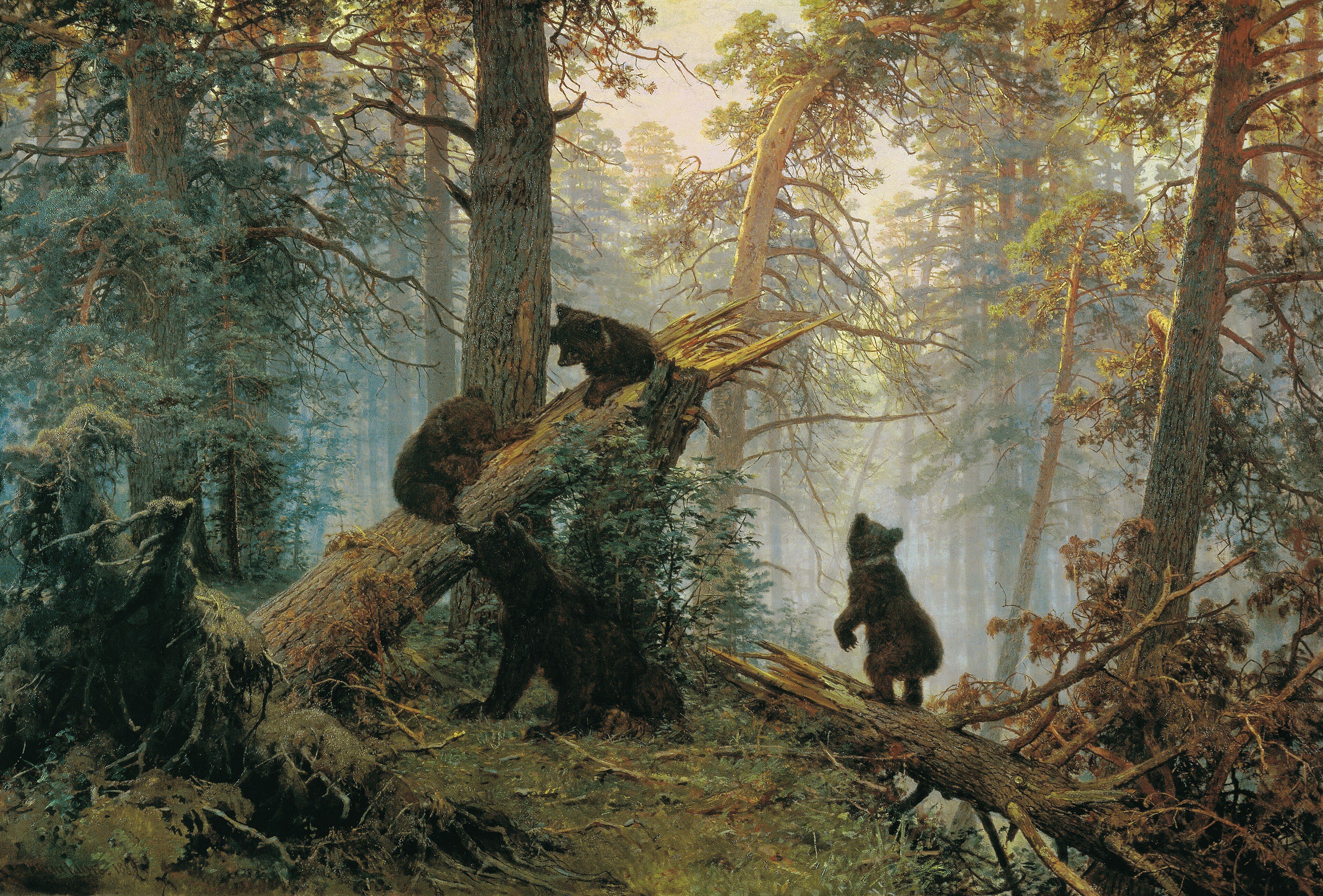 3840x2602 Shishkin, Ivan in a Pine