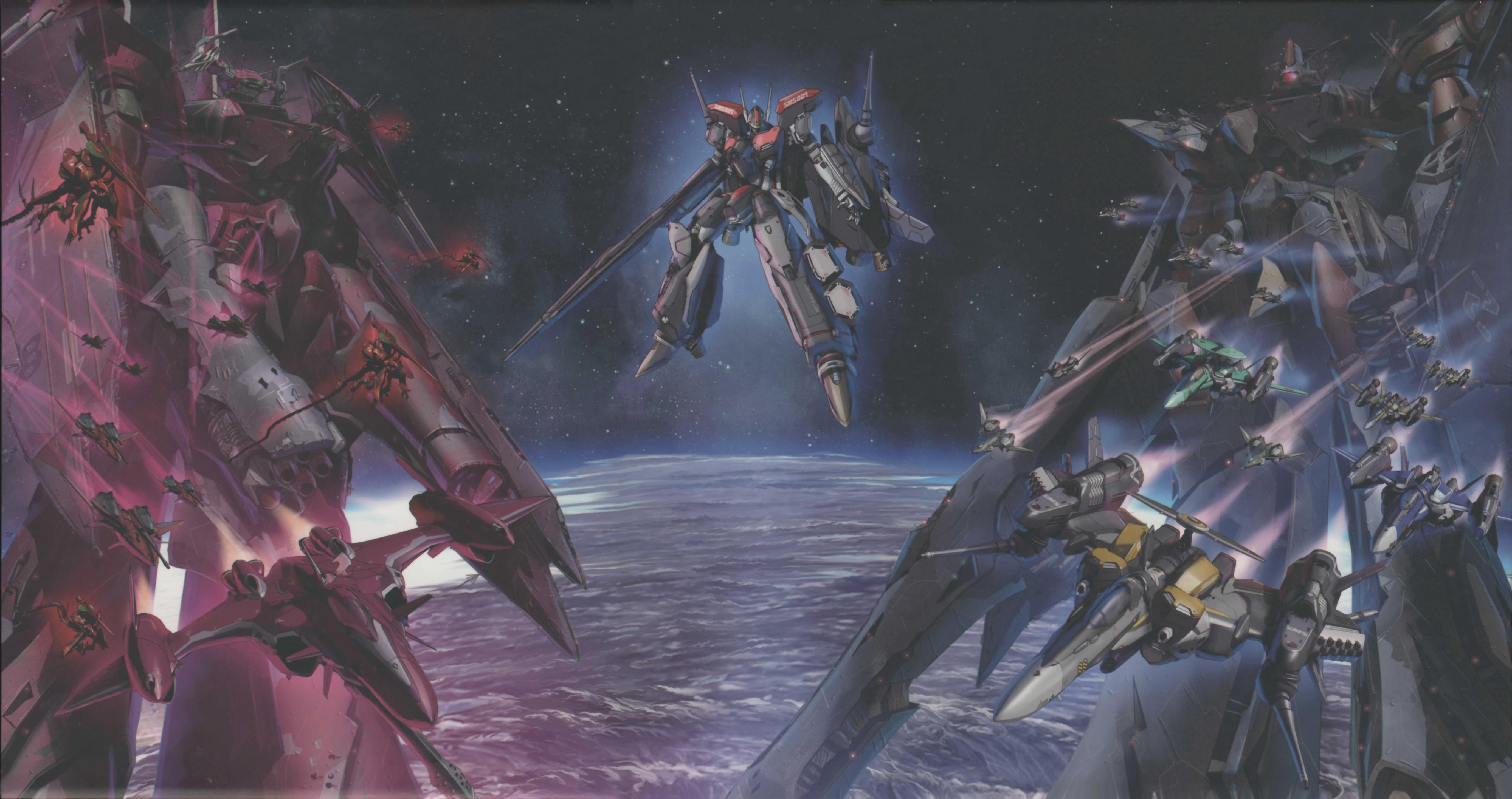 5511x2914 Macross Frontier Wallpaper Anime Image Board