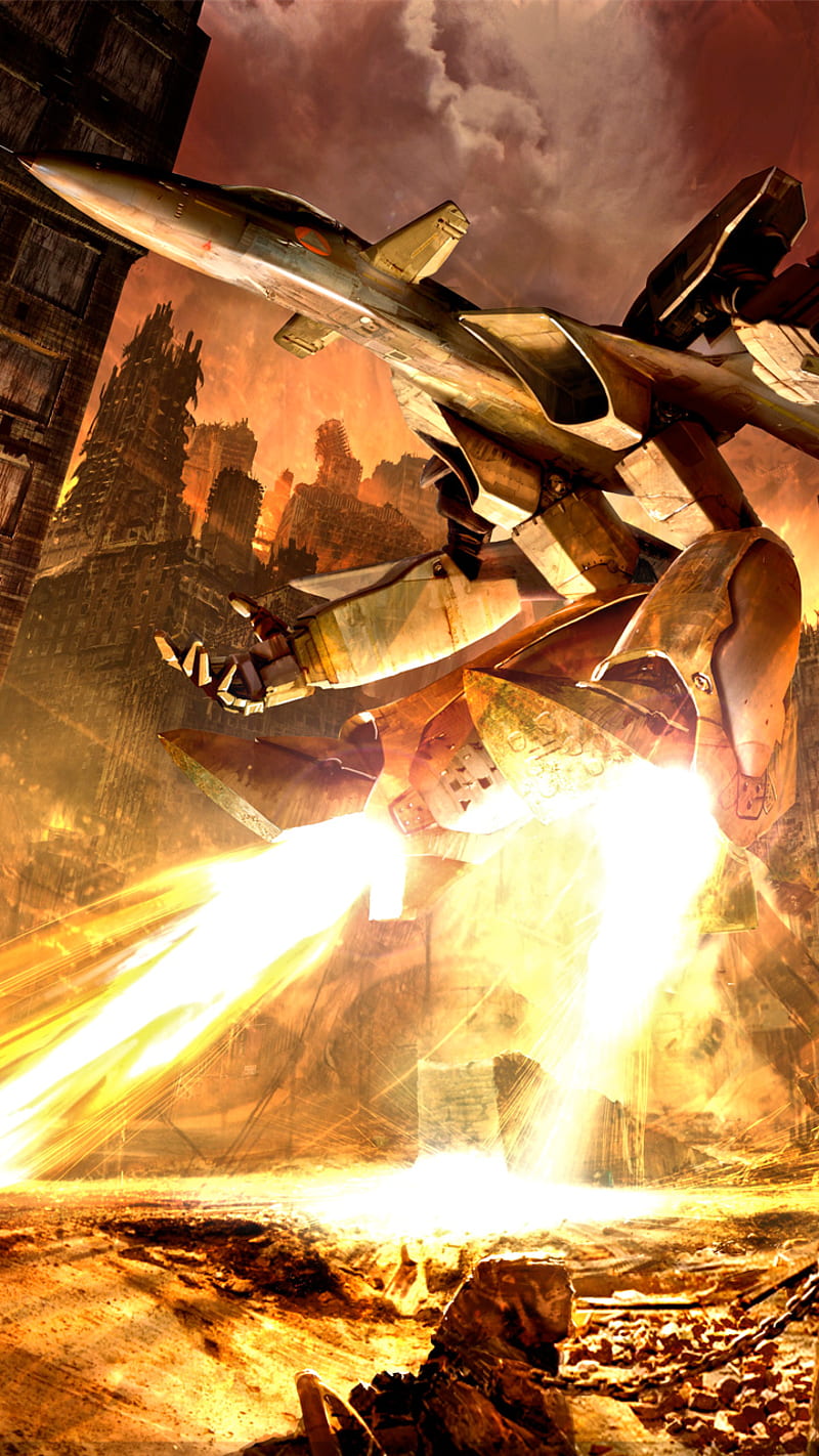 800x1422 Macross Mecha, anime, frontier, robot, HD phone wallpaper