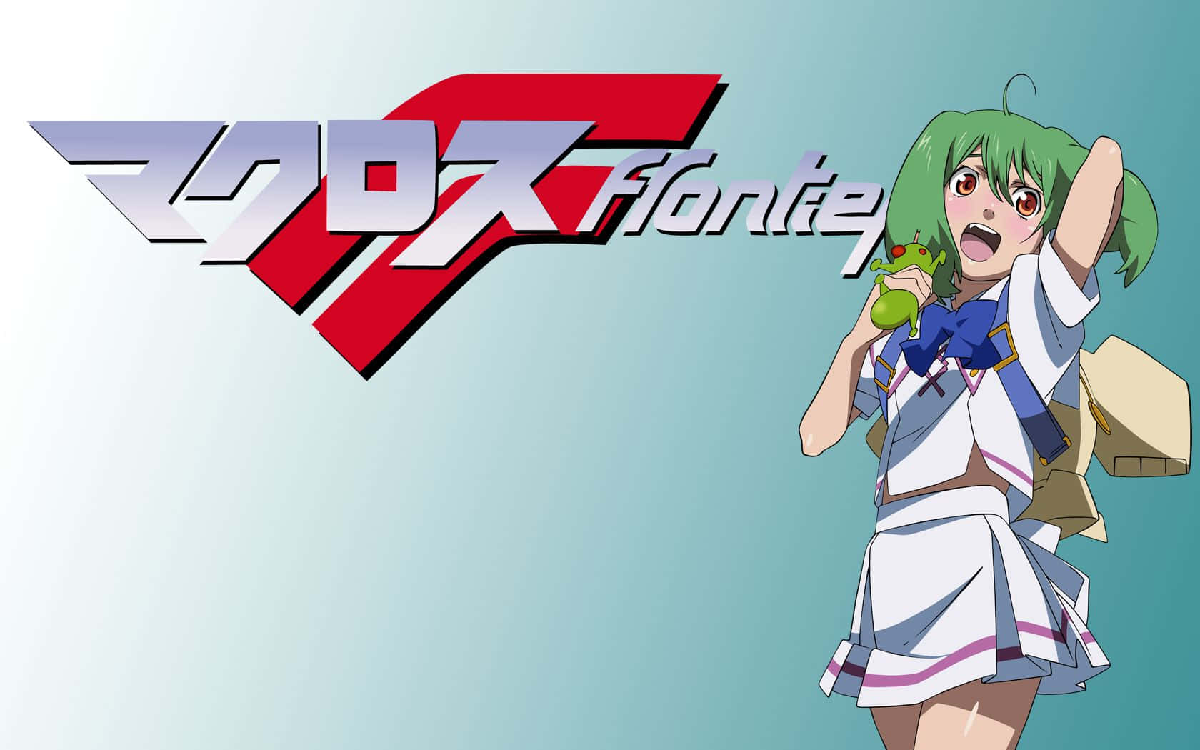 1680x1050 Download Enjoying the beautiful view of the Macross Frontier Picture